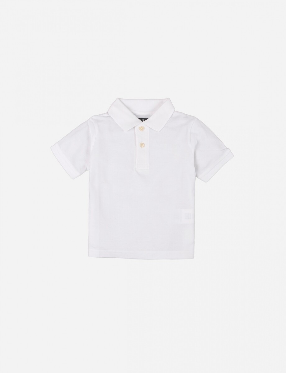 T-Shirt polo - Blanco 