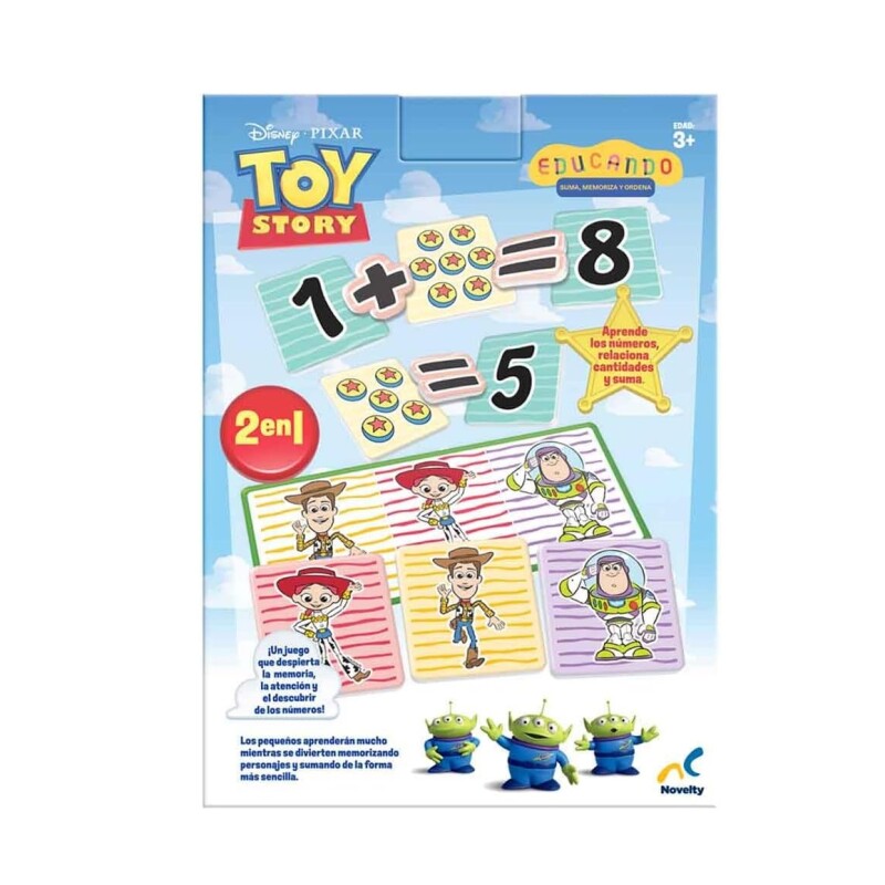 Educando 2 En 1 Suma, Memoriza Y Ordena Toy Story 5 Novelty EDUCANDO 2 EN 1 SUMA, MEMORIZA Y ORDENA TOY STORY 5 JCA-5056