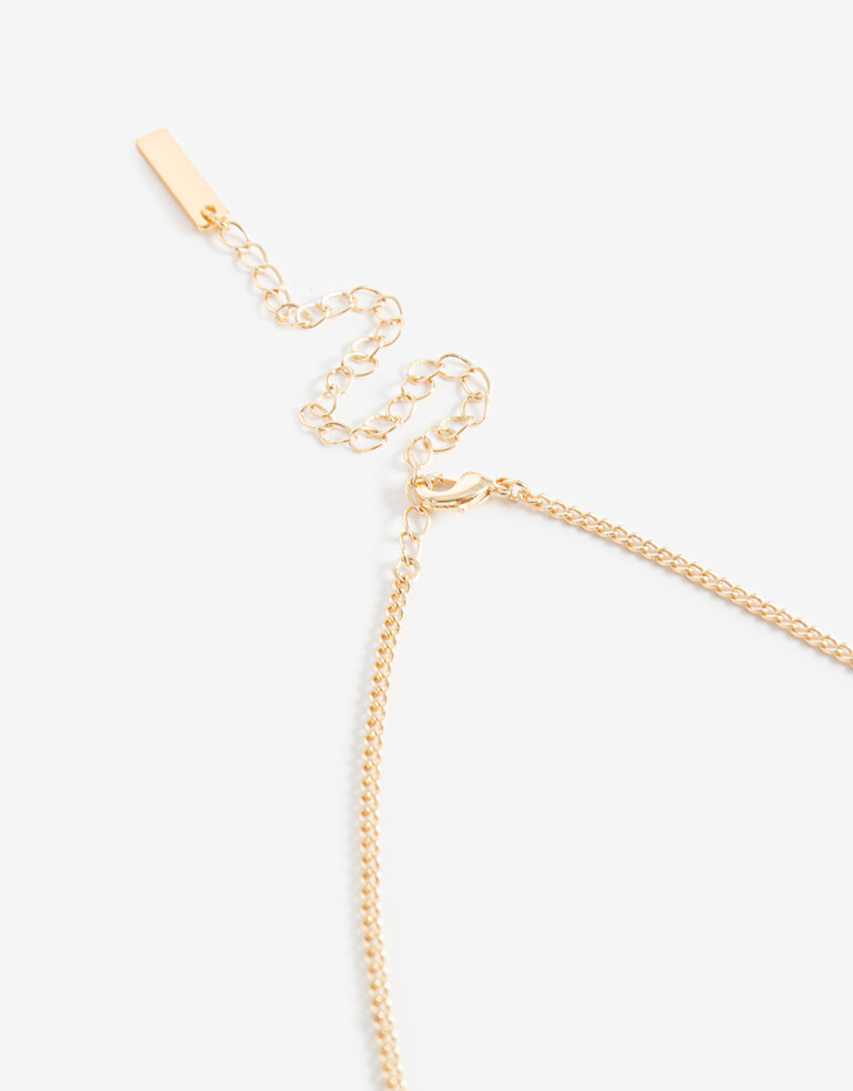 Collares Cortos Metal Collar Corto Metal Delicado - Dorado