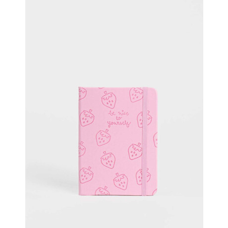 Cuaderno A6 Con Elástico ''berry'' Combinacion Bicolor
