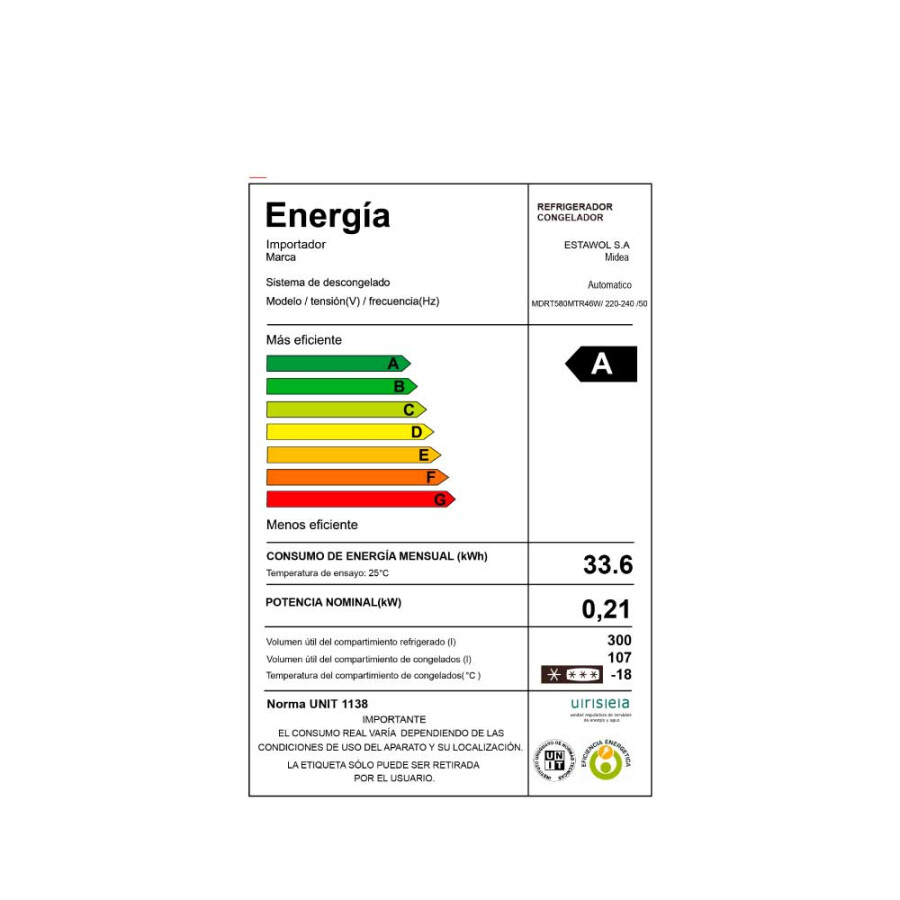 Heladera Inox Inverter 442L Midea Heladera Inox Inverter 442L Midea