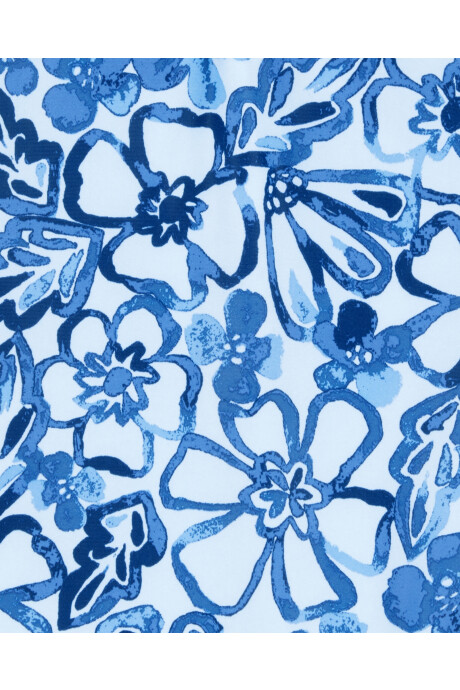 Malla de baño una pieza, con protección UPF 50+, diseño floral Sin color