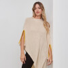 Poncho Ribete BEIGE