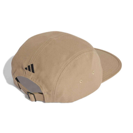 Gorra de Lona de 5 Paneles Unisex Crema