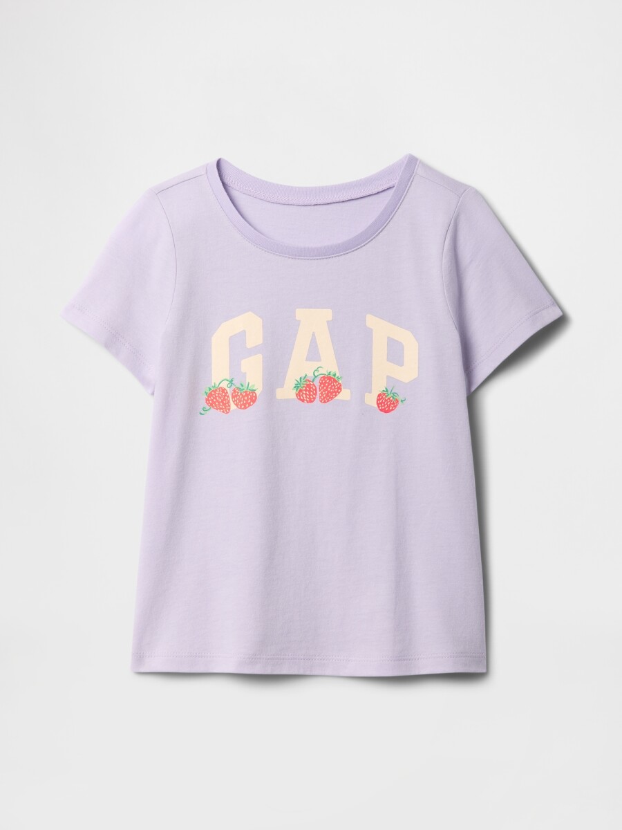 Remera Logo Gap Toddler Niña - Perfumed Lilac 