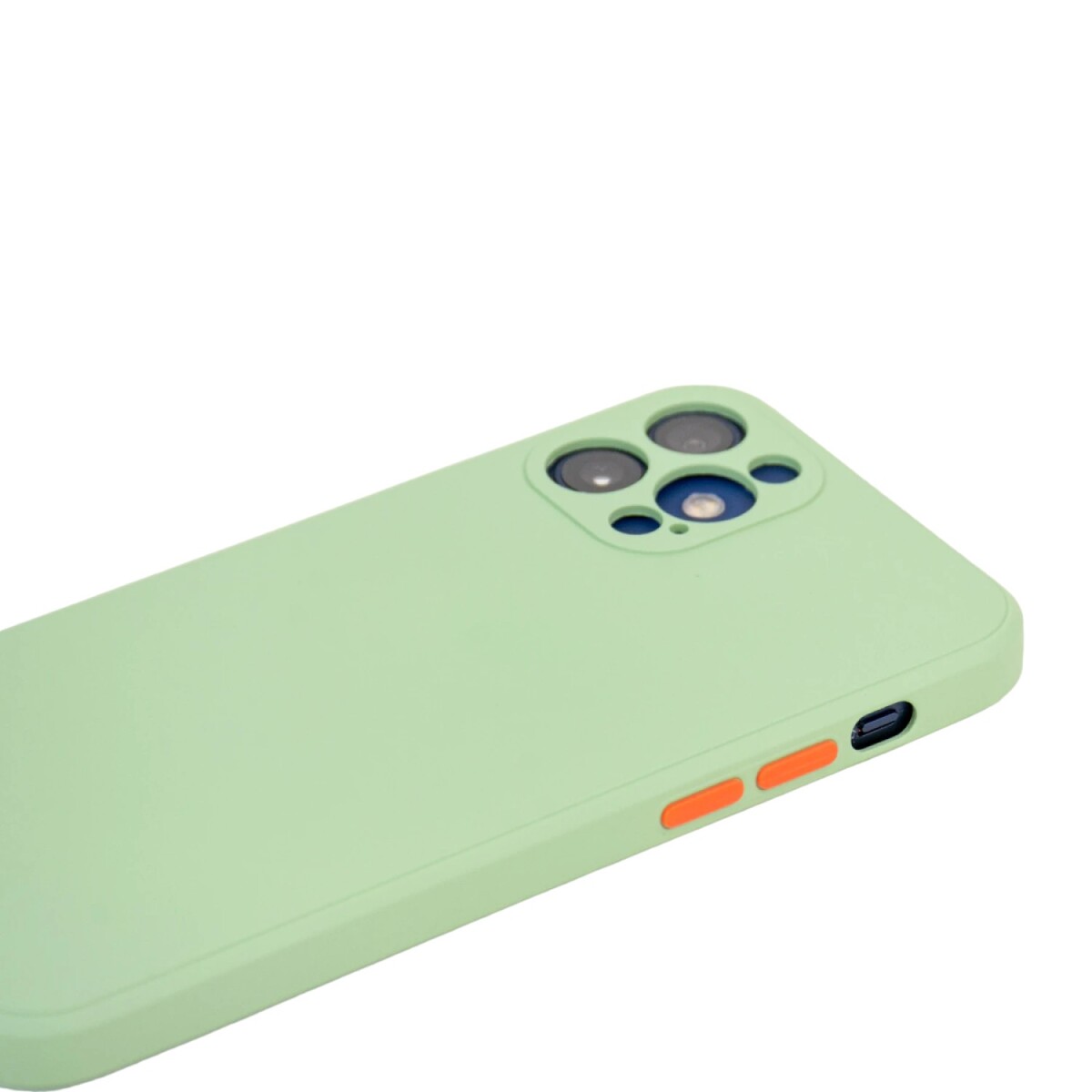 Estuche Funda De Silicona Para Iphone 12 Pro - Verde Claro 