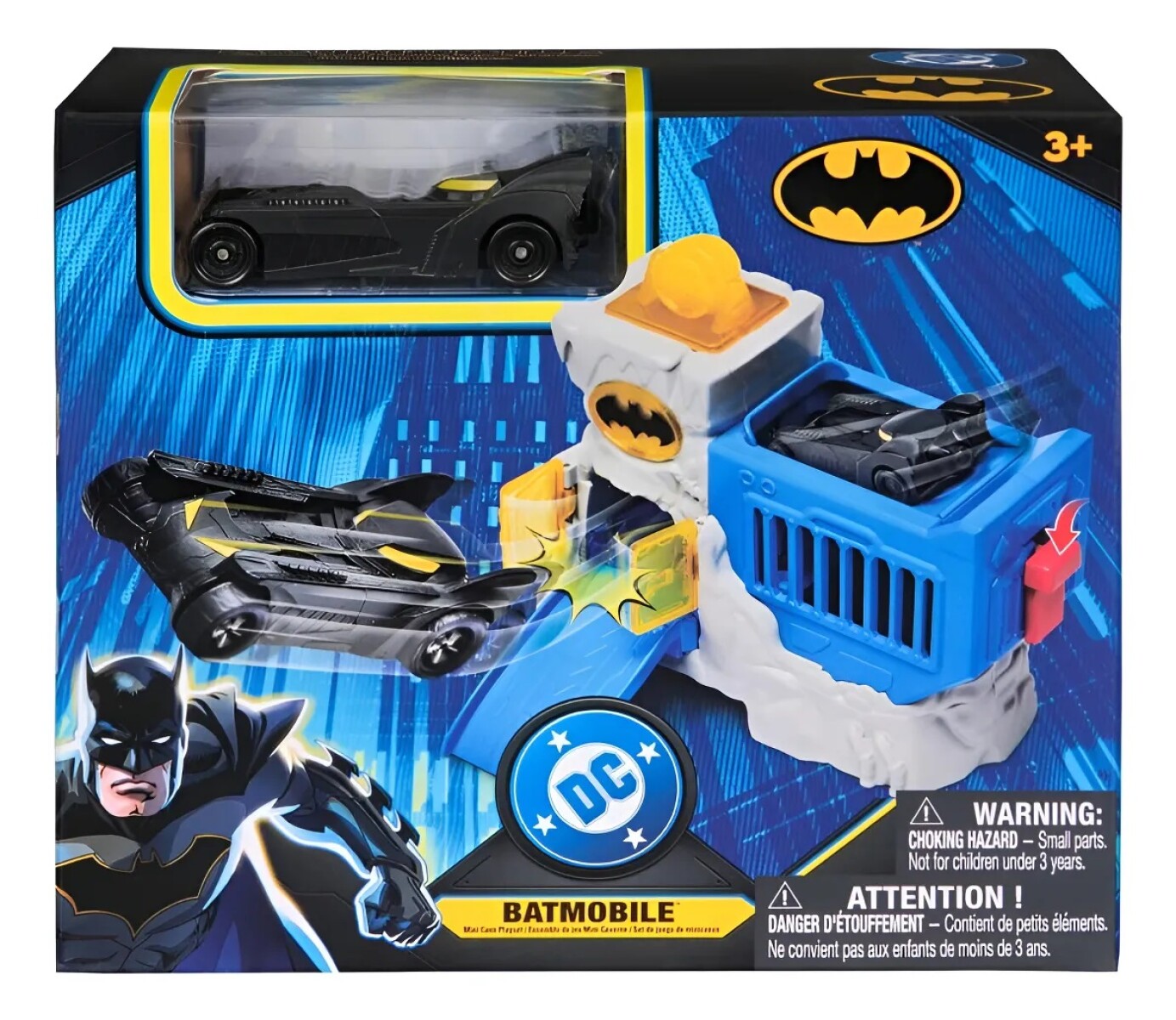 Set De Juego Mini Baticueva Batman Dc Azul 
