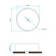 DIAM 41 X15 DE APOYO BLANCA LINEA ALBA MATERIAL LOZA 000