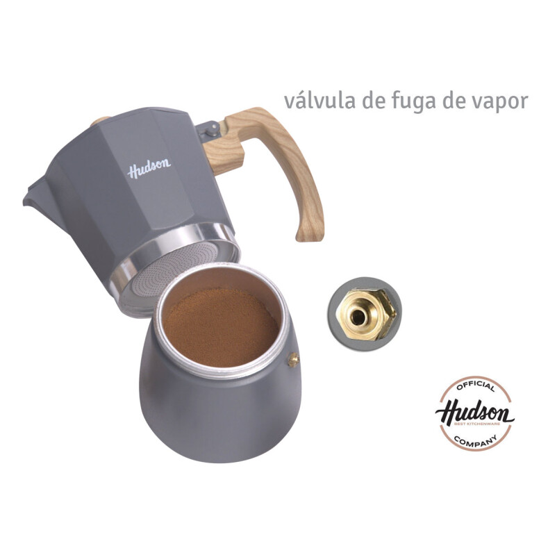 Cafetera Esmaltada Hudson Gris Estilo Italiana 6 Tazas Cafetera Esmaltada Hudson Gris Estilo Italiana 6 Tazas