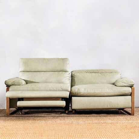 Sillón Reclinable Cuero Veneto Aqua U