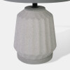 LAMPARA GRIS C/BASE CERAMICA GRIS P/MESA 31X20CM Unica