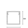 PERFIL LINE EASY ADO 23MM 2M BLANCO PERFIL LINE EASY ADO 23MM 2M BLANCO