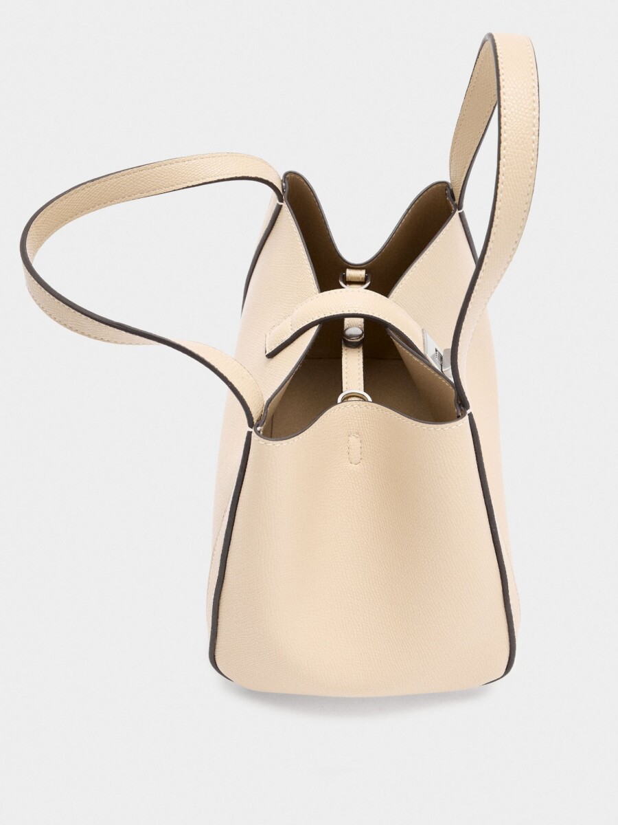 Bolso Tote Con Bolsa Interior crudo