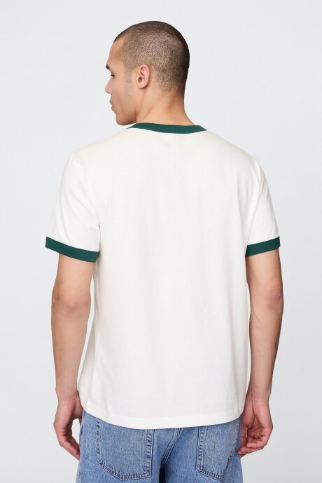 Remera Bandas Manga Corta Hombre New Off White Opt1