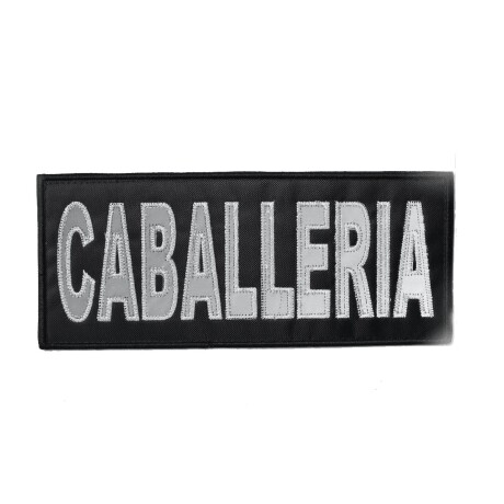 Parche bordado para chaleco Caballeria