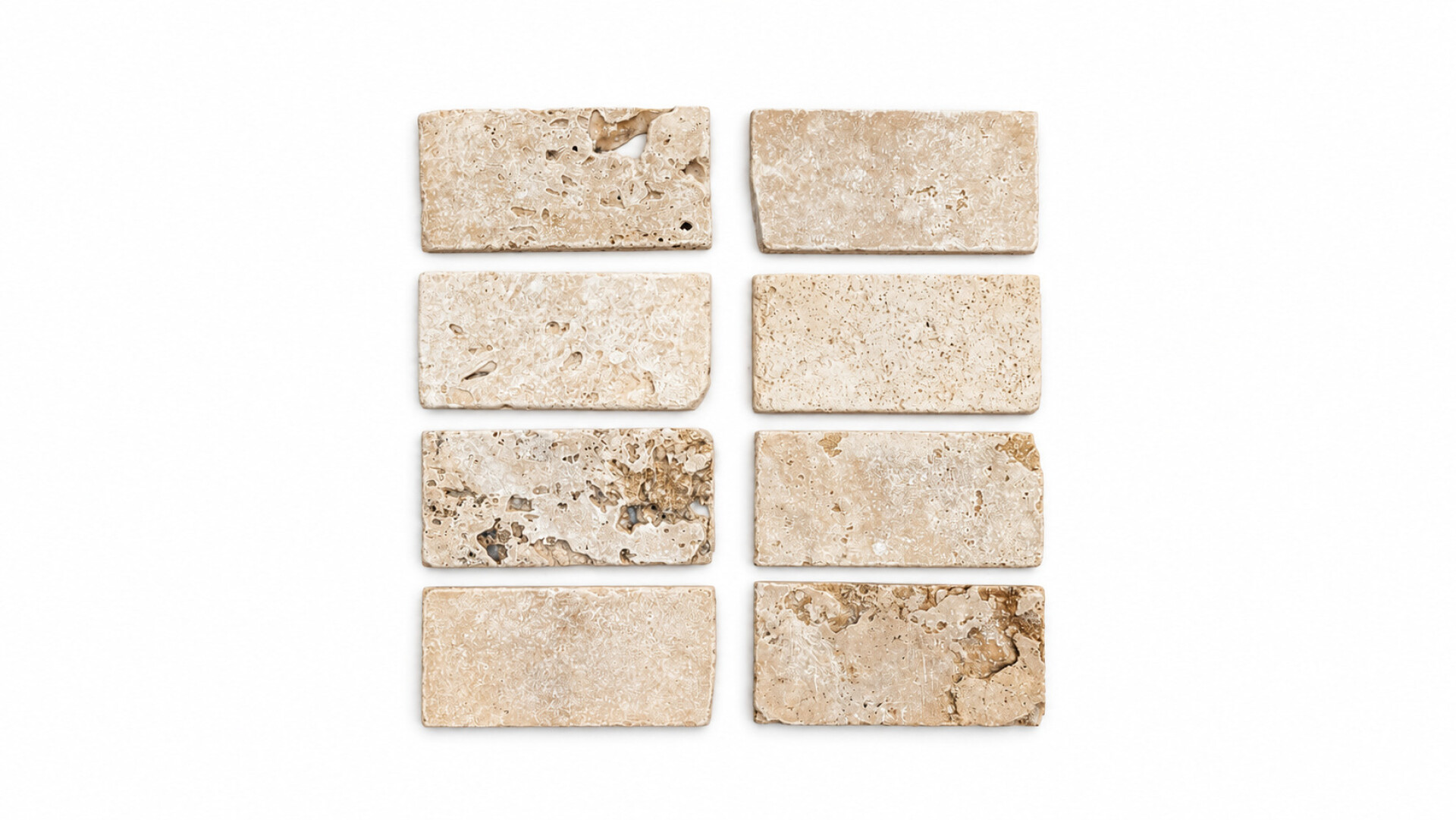 Revestimiento de Piedra Natural Travertino Red Light Commercial 7.5 x 15 cm 