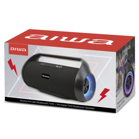 Parlante Boombox Waterproof TWS Aiwa AWS800BT Negro