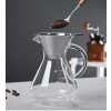 Cafetera Pour Over de Vidrio – Café de Goteo Manual con Filtro de Acero Inoxidable 600ml Cafetera Pour Over de Vidrio – Café de Goteo Manual con Filtro de Acero Inoxidable 600ml
