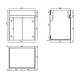 MOBILIARIO BAÑO MUEBLE LAQUEADO BLANCO 51X39X56CM 2 PUERTAS 000