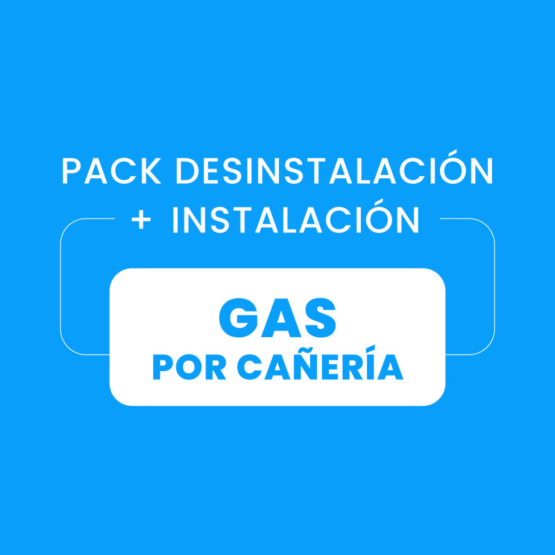 Desinstalación + Instalación de Conexión a Gas por Cañería Desinstalación + Instalación de Conexión a Gas por Cañería