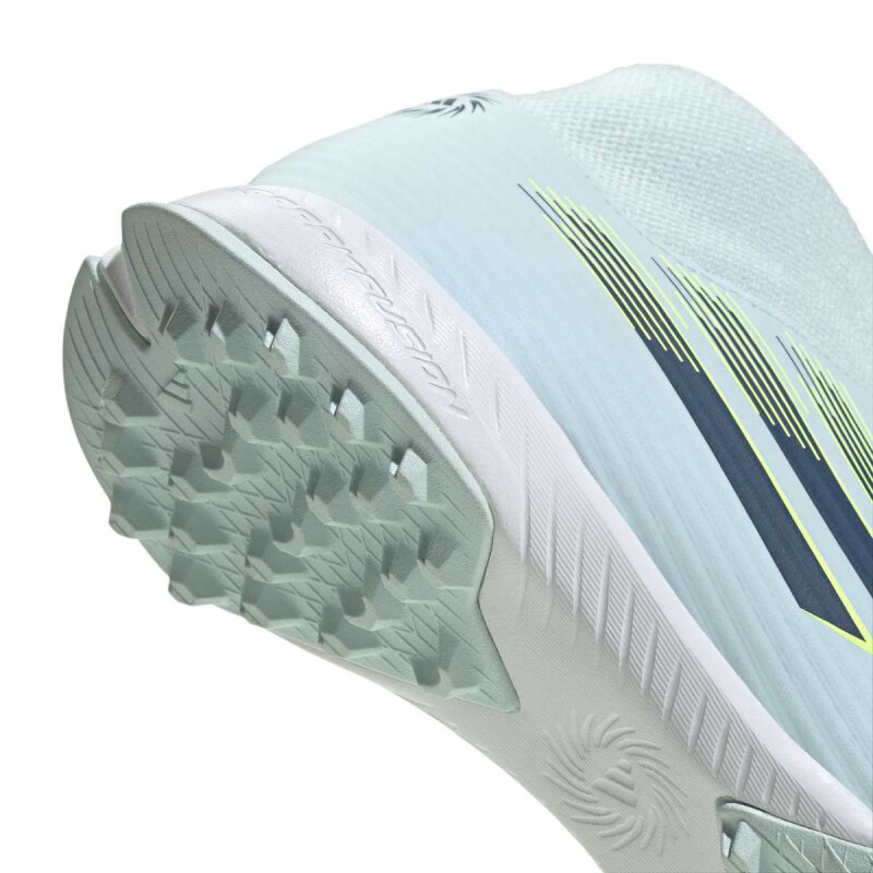 Championes Futbol5 Adulto Adidas F50 SPARKFUSION CLUB TF de Mujer - JQ4586 Celeste-negro