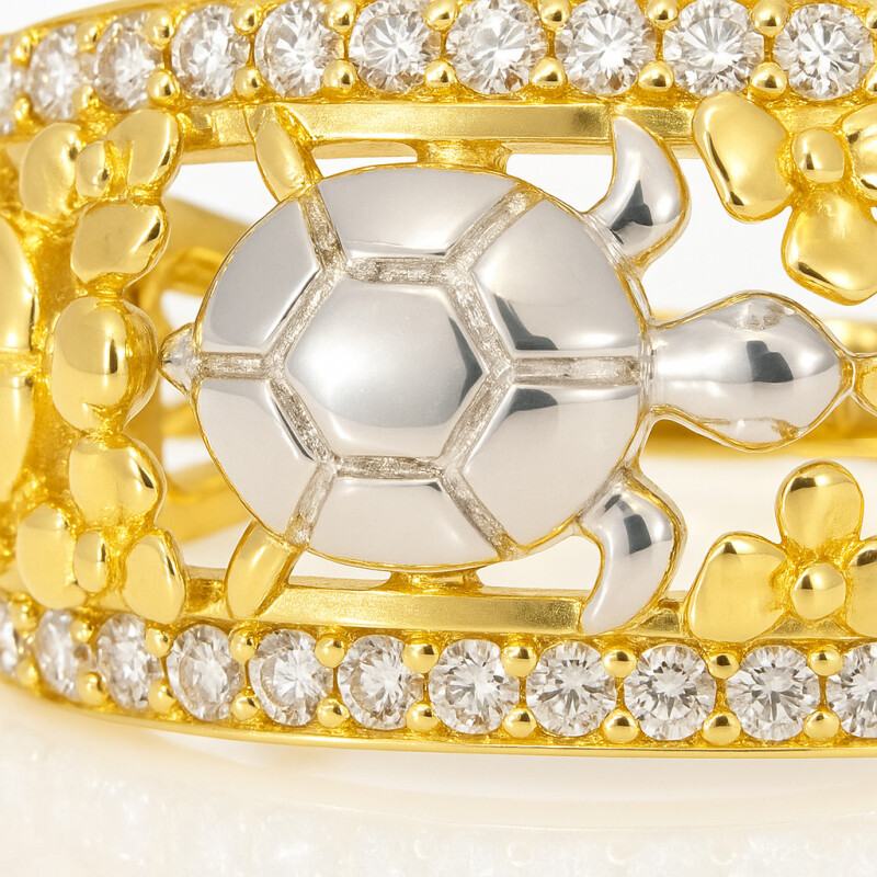 Anillo en oro 18K con circonias Anillo En Oro 18k Con Circonias