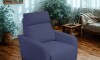Poltrona Reclinable - Eléctrica 100% de cuero - Margot Azul