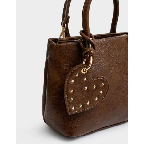 Cartera City Patchwork Marron Medio
