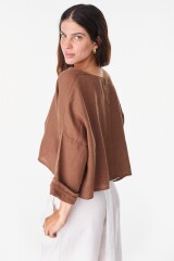 Camisa Fold Chocolate