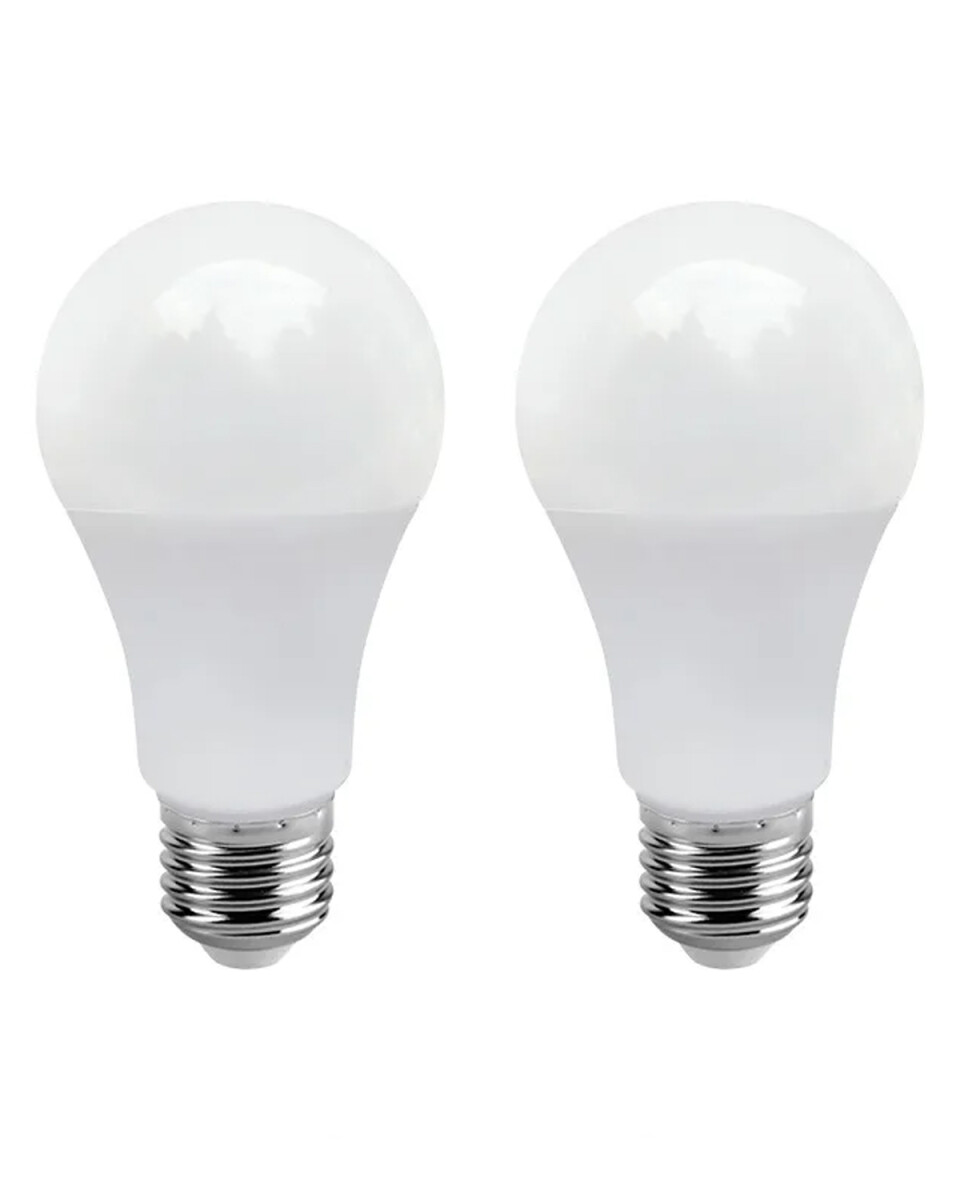 Lámpara LED Ixec x2 unidades 9w tonalidad cálida dimerizable E27 