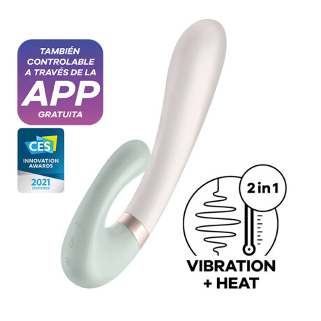 Satisfyer Heat Wave Vibrador Bluetooth App Menta