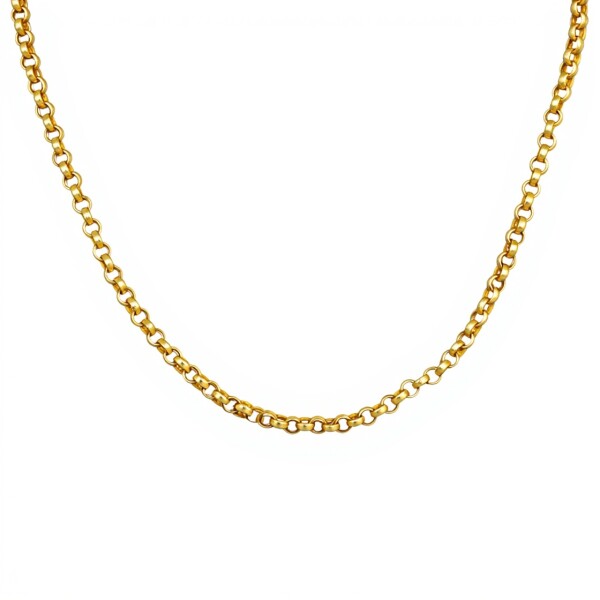 Cadena oro Rolo-Oro bajo -Sin Piedra-CD8030 sinpiedra