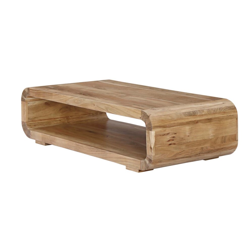 MESA CENTRAL MADERA-ACACIA NATURAL-BEIGE ARCO NATURAL