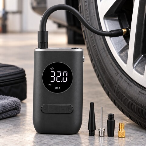 Inflador Compresor Portátil Goldtech Negro