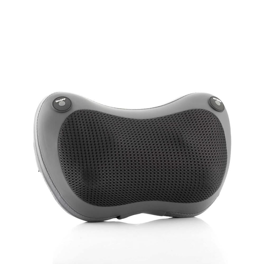 MASAJEADOR SHIATSU COMPACTO CUERO-POLIURETANO-Y-POLIESTER GRIS INNOVAGOODS