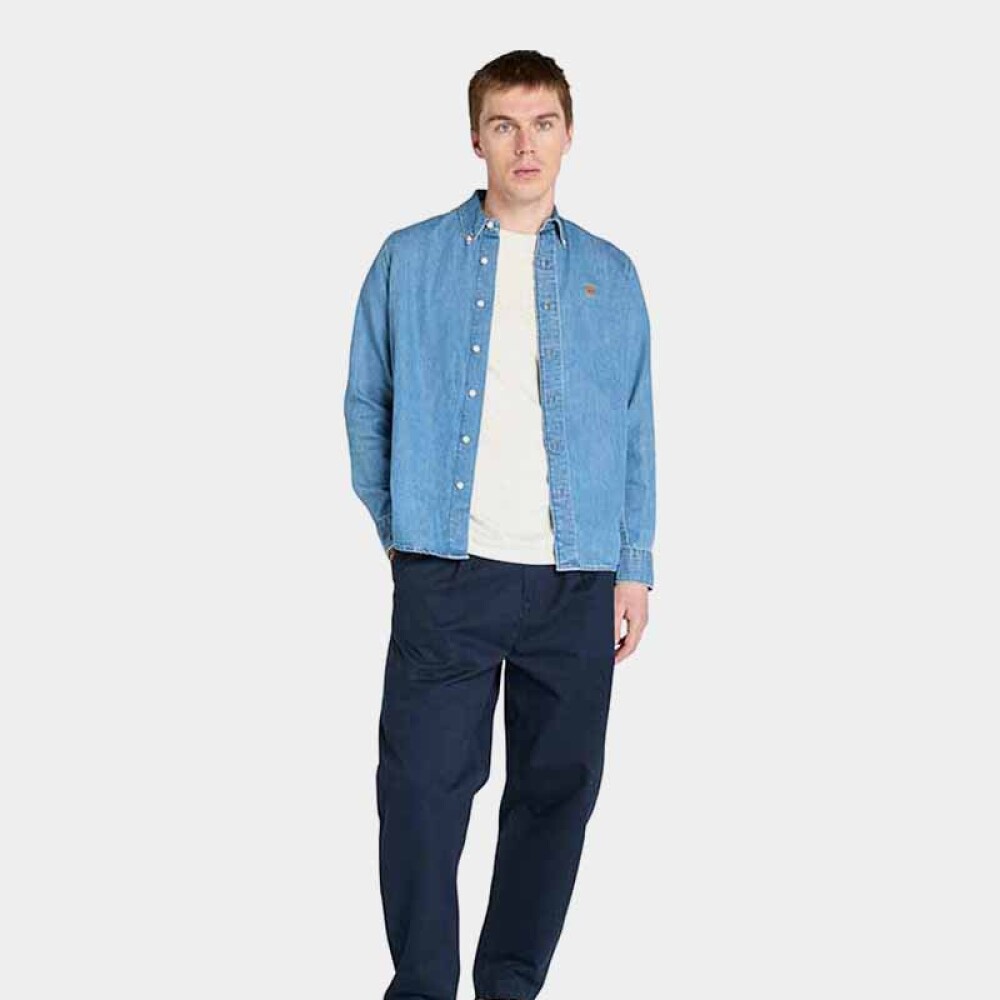 Camisa Denim Hombre Horizon Blue Wash