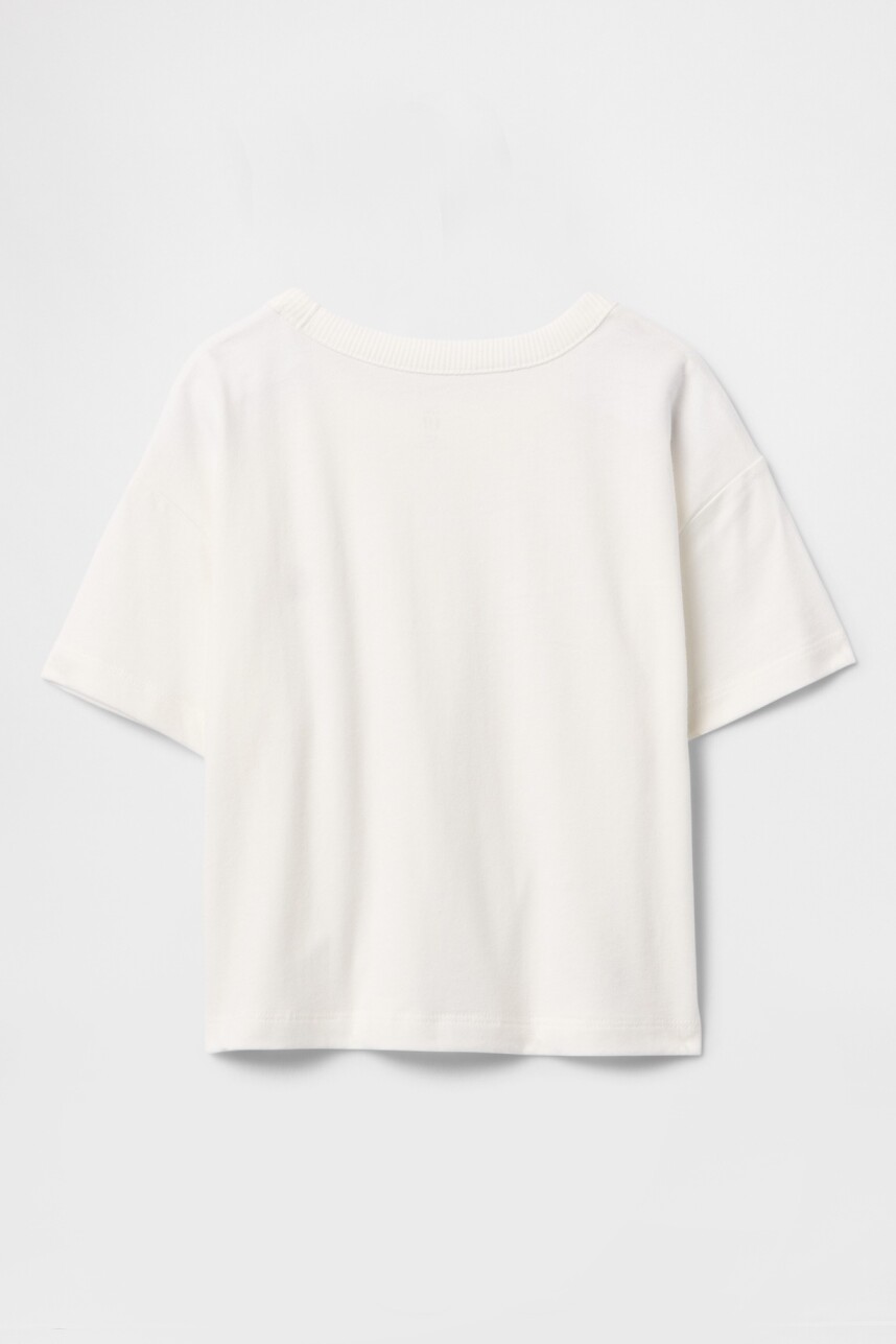 Remera Washed Toddler Niño New Off White