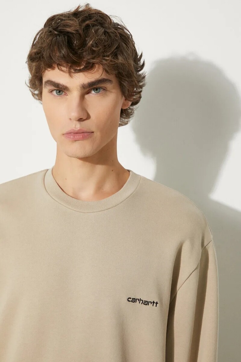 SCRIPT EMBROIDERY SWEAT Blanco