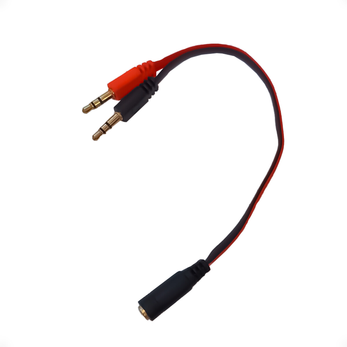 Splitter de Audio Jack 3.5 con Cable 2 Machos 1 Hembra 