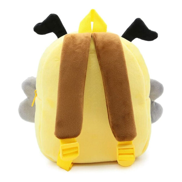 Mochila Infantil Animales De Peluche Niños Escuela 3d Variante Color Amarillo Abeja