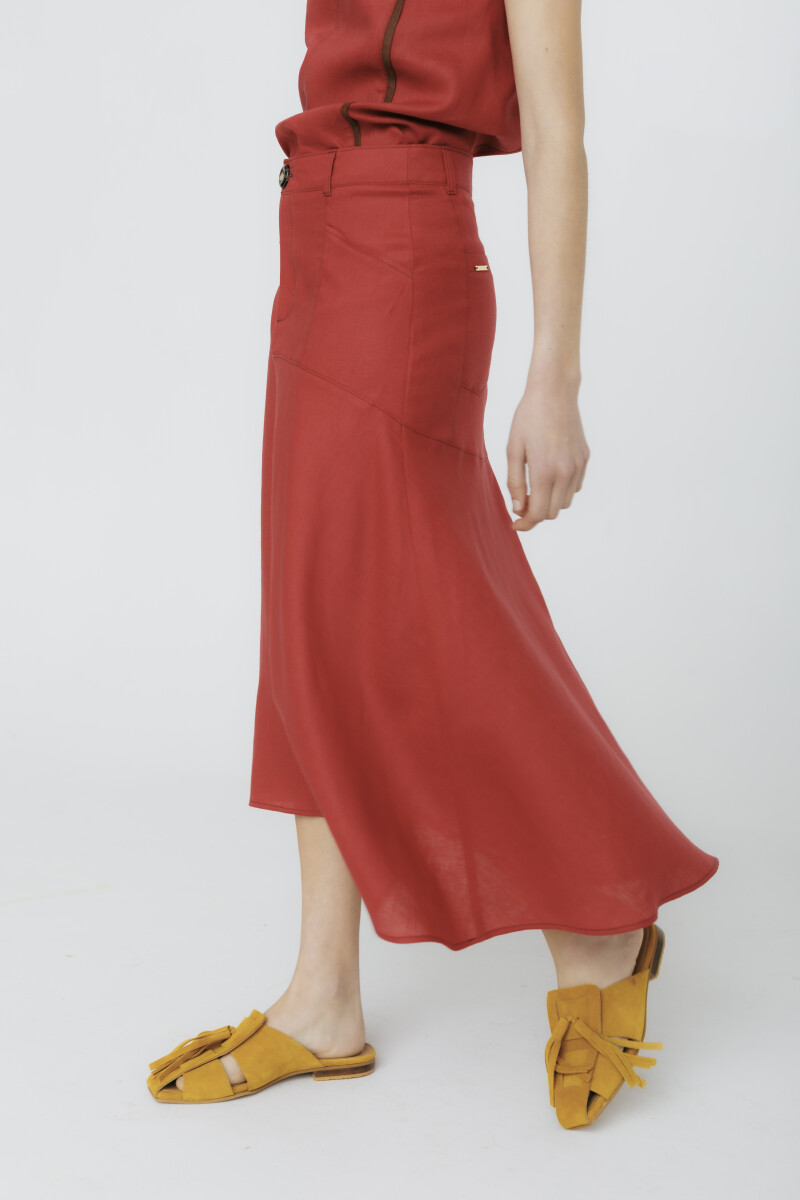 PRE VENTA FALDA POMELA Cherry