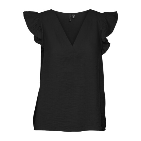 VMNATJA SL FLOUNCE TOP WVN GA BLACK