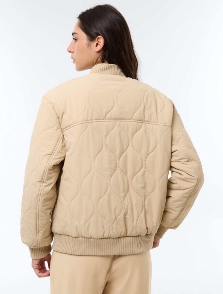 CAMPERA ADULTO CON TEXTURA - BEIGE BEIGE