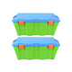 Set x2 Baúl 100 lts VERDE/AZUL