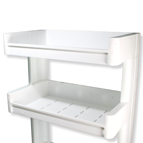 Organizador Blanco con Rueditas 3 estantes 70*45*26cm Organizador Blanco Con Rueditas 3 Estantes 70*45*26cm