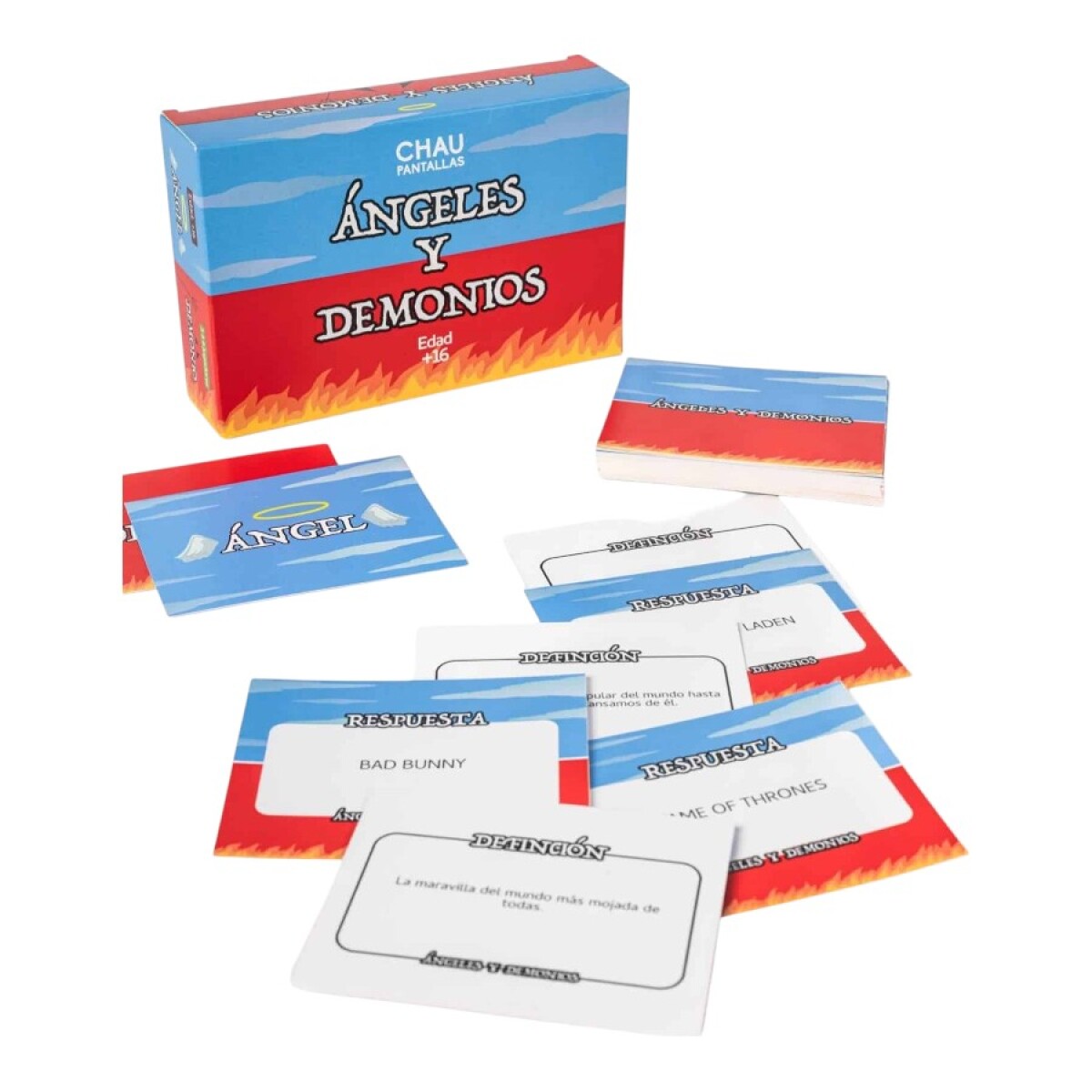 Juego de Cartas Ángeles y Demonios Chau Pantallas 