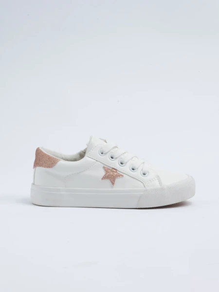 Zapatilla cordones estrella Blanco
