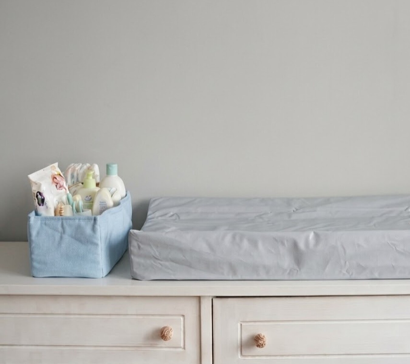 Set Para Cambio - Gris y Celeste 