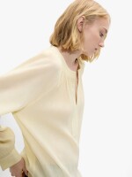 Blusa Lisa Con Textura 100% Algodón crudo
