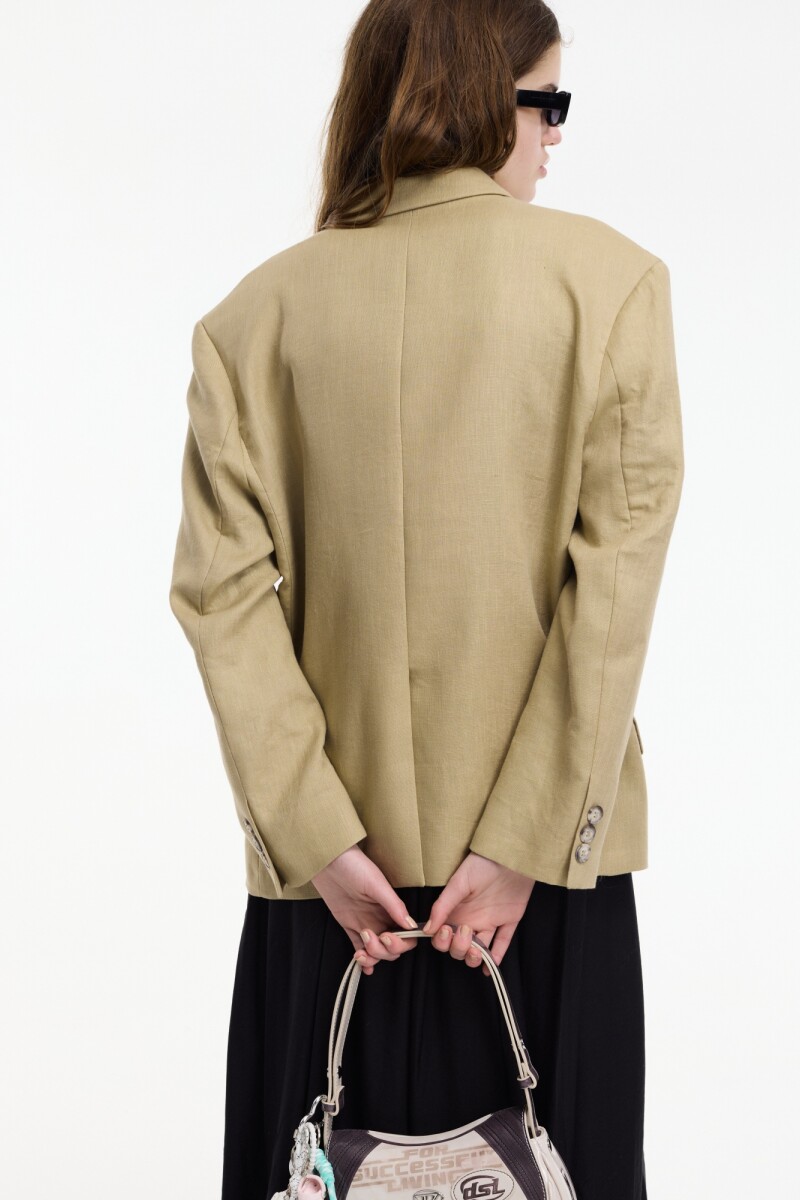 Blazer con botones Beige